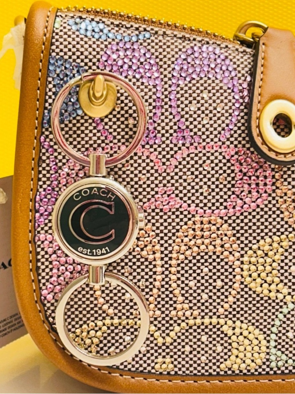 Coach 1941 Valet Keychain/ Bag Charm